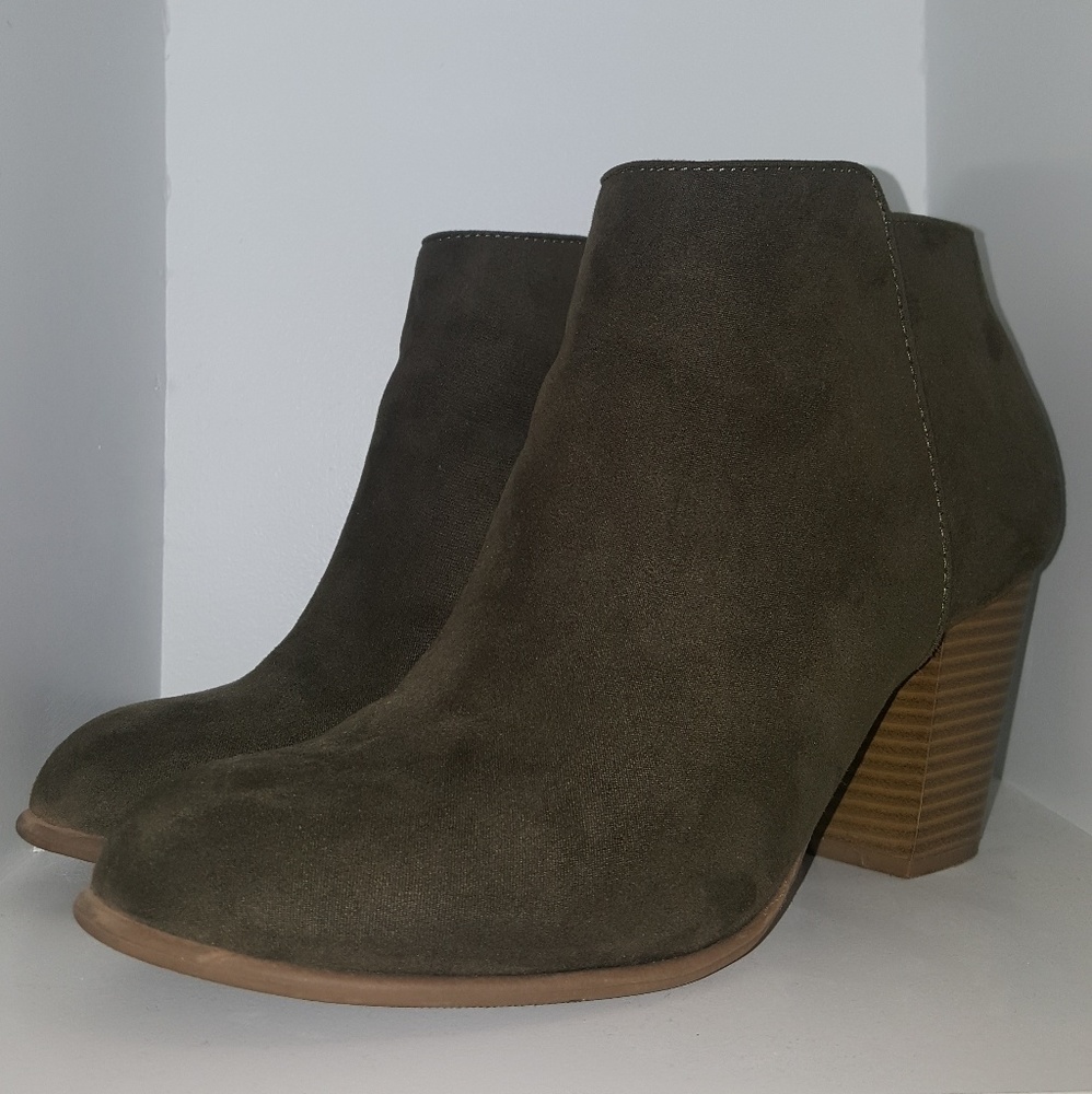 Olive green Booties